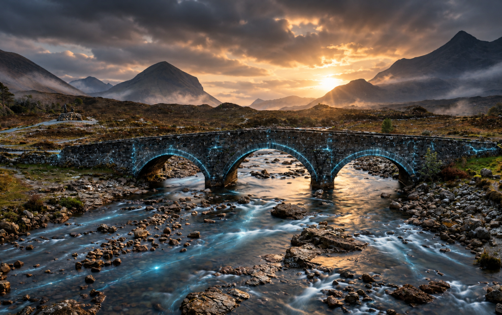 Mystical Sligachan Bridge at Sunset.png